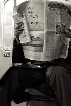 Reading Newspaper NYC