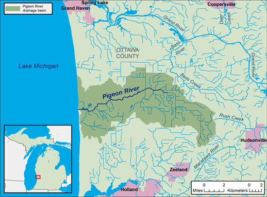 Ottawa County MI map